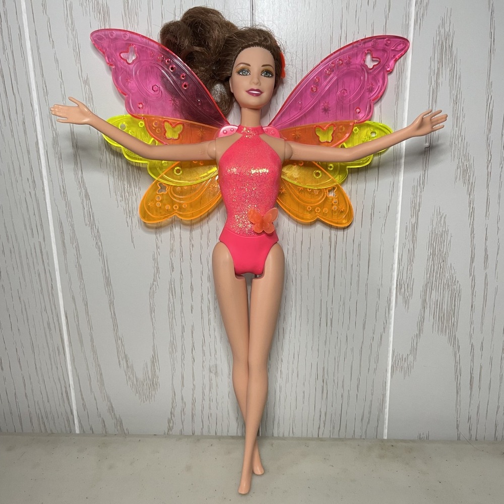 Mattel Barbie and the Secret Door Fairy Nori Doll 2013 Pink Orange BLP26